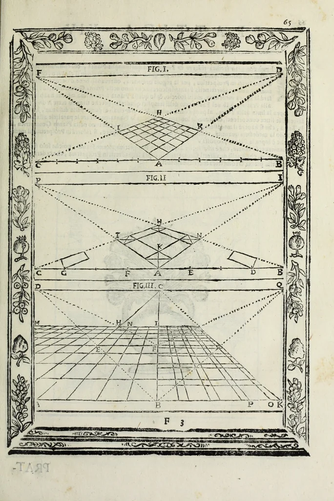 An illustration from Paradossi per pratticare la prospettiua senza saperla, fiori, per facilitare l'intelligenza, frutti, per non operare alla cieca : cognitioni necessarie à pittori, scultori, architetti, ed à qualunque si diletta di disegno, 1683, leaf 76