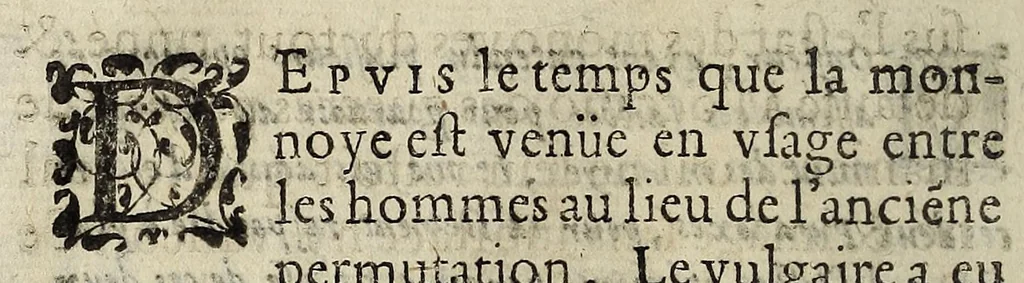 An illustration from Paradoxe sur le faict des monnoyes., 1578, leaf 8