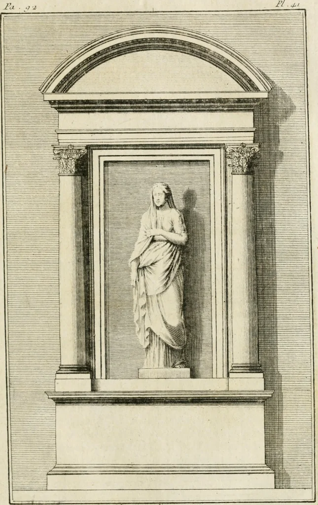 An illustration from Parallele de l'architecture antique avec la moderne : suivant les dix principaux auteurs qui ont écrit sur les cinq ordres, 1766, leaf 178