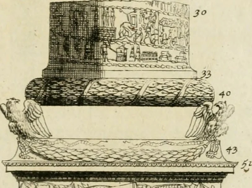 An illustration from Parallele de l'architecture antique avec la moderne : suivant les dix principaux auteurs qui ont écrit sur les cinq ordres, 1766, leaf 194