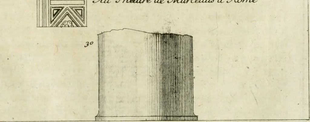 An illustration from Parallele de l'architecture antique avec la moderne : suivant les dix principaux auteurs qui ont écrit sur les cinq ordres, 1766, leaf 56