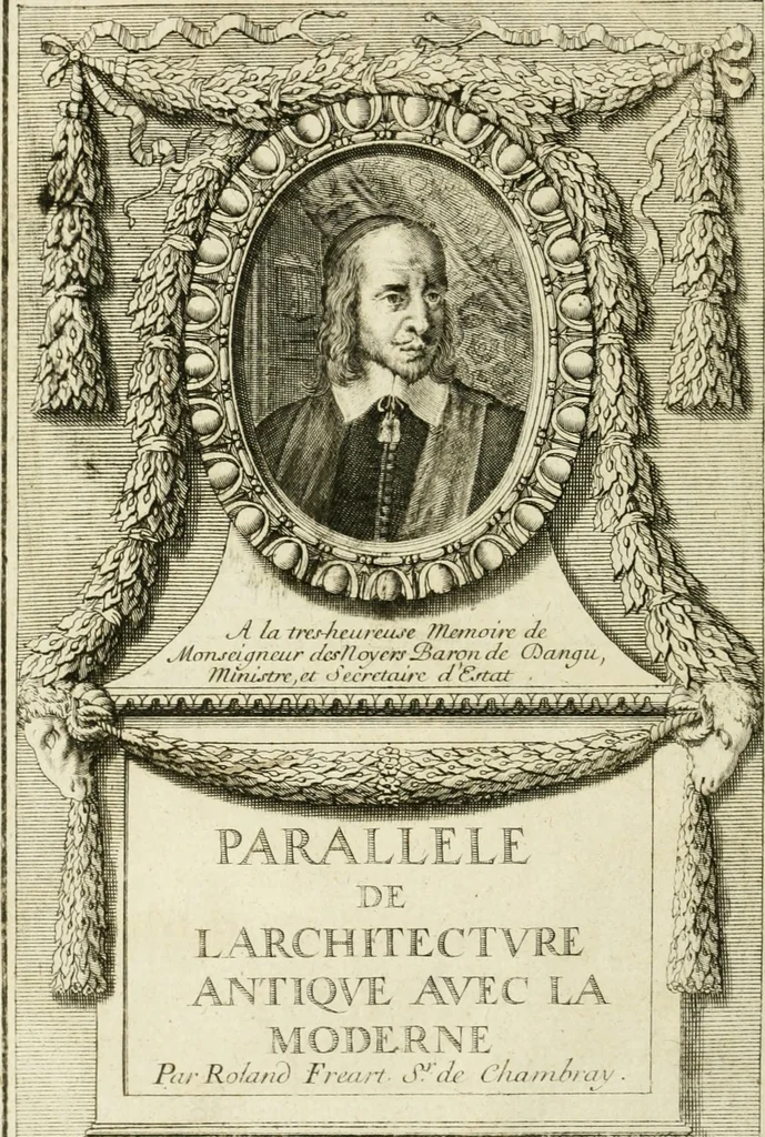 An illustration from Parallele de l'architecture antique avec la moderne : suivant les dix principaux auteurs qui ont écrit sur les cinq ordres, 1766, leaf 7