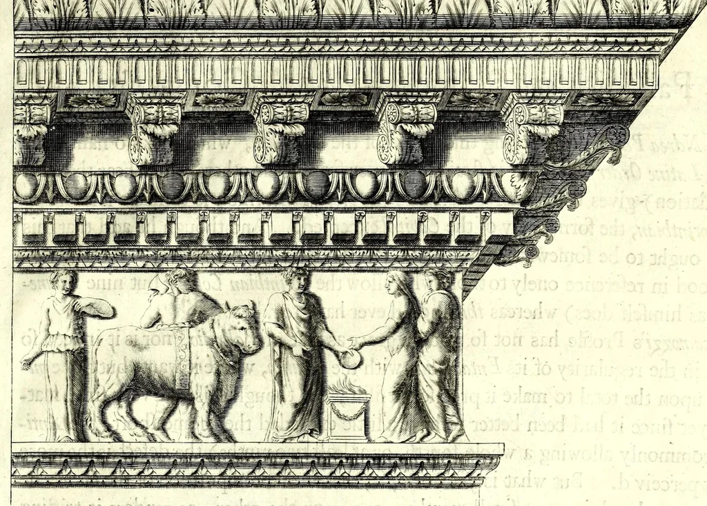 An illustration from A parallel of the antient architecture with the modern : in a collection of ten principal authors who have written upon the five orders ..., 1664, leaf 133