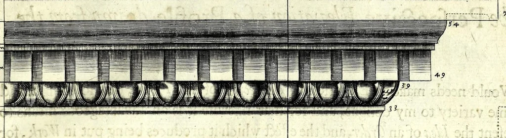 An illustration from A parallel of the antient architecture with the modern : in a collection of ten principal authors who have written upon the five orders ..., 1664, leaf 69