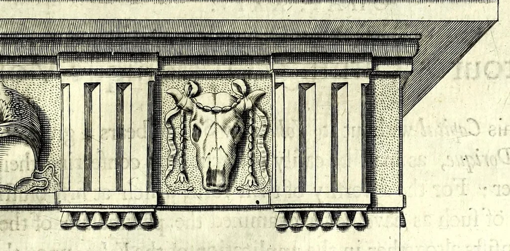 An illustration from A parallel of the antient architecture with the modern : in a collection of ten principal authors who have written upon the five orders ..., 1664, leaf 85