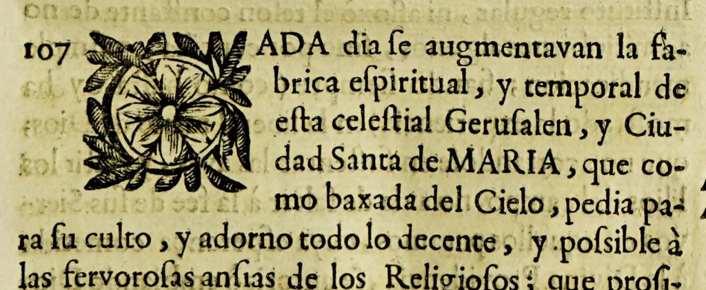 An illustration from Paranynfo celeste : historia de la mystica zarza, milagrosa imagen, y prodigioso santuario de Aranzazu, de religiosos observantes de nuetro [sic] serafico padre San Francisco en la provincia de Guipuzcoa, de la region de Cantabria,, 1690, leaf 123