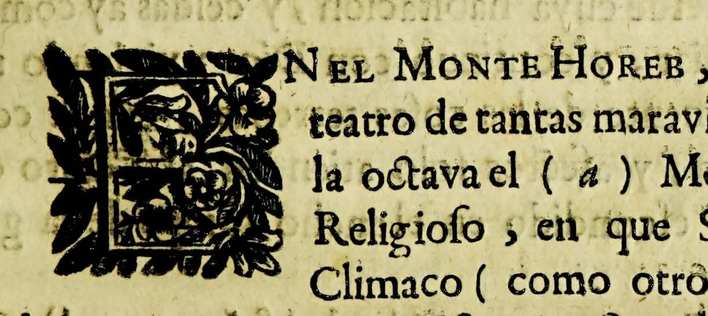 An illustration from Paranynfo celeste : historia de la mystica zarza, milagrosa imagen, y prodigioso santuario de Aranzazu, de religiosos observantes de nuetro [sic] serafico padre San Francisco en la provincia de Guipuzcoa, de la region de Cantabria,, 1690, leaf 155