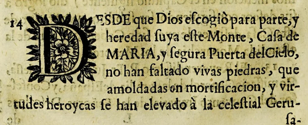 An illustration from Paranynfo celeste : historia de la mystica zarza, milagrosa imagen, y prodigioso santuario de Aranzazu, de religiosos observantes de nuetro [sic] serafico padre San Francisco en la provincia de Guipuzcoa, de la region de Cantabria,, 1690, leaf 162