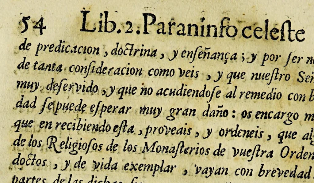 An illustration from Paranynfo celeste : historia de la mystica zarza, milagrosa imagen, y prodigioso santuario de Aranzazu, de religiosos observantes de nuetro [sic] serafico padre San Francisco en la provincia de Guipuzcoa, de la region de Cantabria,, 1690, leaf 208