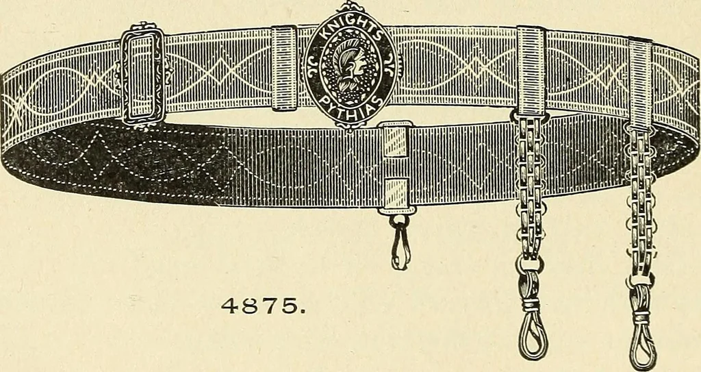 An illustration from Paraphernalia and supplies for subordinate lodges of the Knights of Pythias, in strict accordance with ritualistic requirements .., 1894, leaf 103