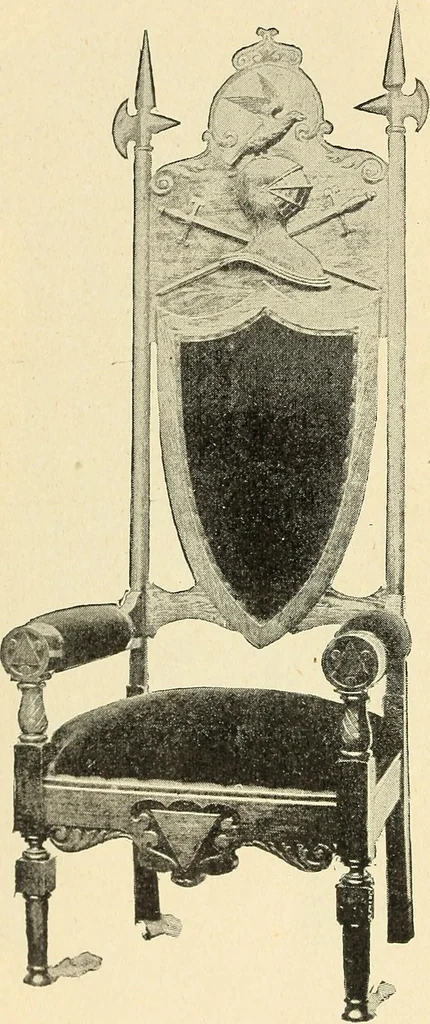 An illustration from Paraphernalia and supplies for subordinate lodges of the Knights of Pythias, in strict accordance with ritualistic requirements .., 1894, leaf 115
