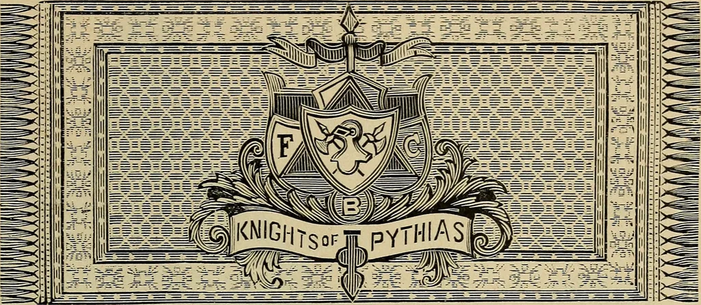 An illustration from Paraphernalia and supplies for subordinate lodges of the Knights of Pythias, in strict accordance with ritualistic requirements .., 1894, leaf 118
