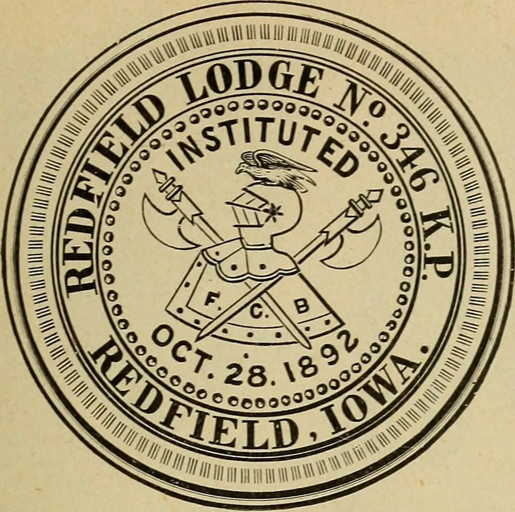 An illustration from Paraphernalia and supplies for subordinate lodges of the Knights of Pythias, in strict accordance with ritualistic requirements .., 1894, leaf 16