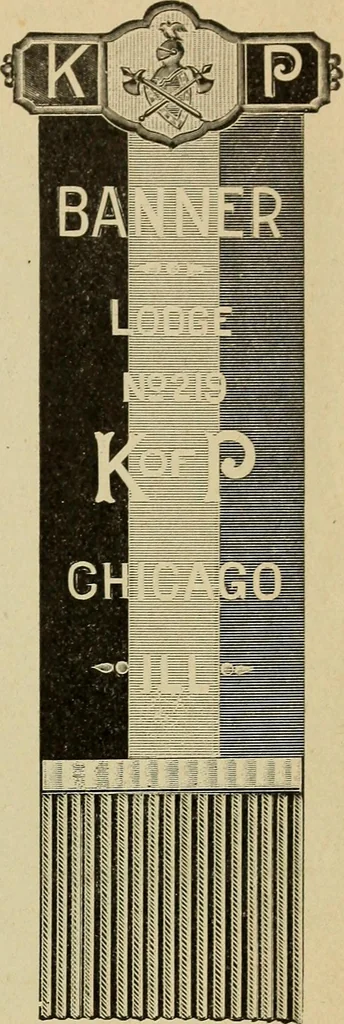 An illustration from Paraphernalia and supplies for subordinate lodges of the Knights of Pythias, in strict accordance with ritualistic requirements .., 1894, leaf 26