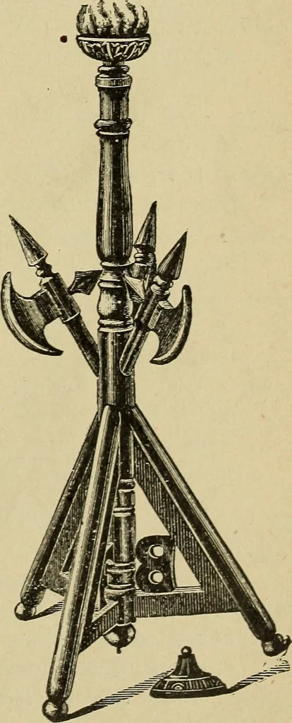 An illustration from Paraphernalia and supplies for subordinate lodges of the Knights of Pythias, in strict accordance with ritualistic requirements .., 1894, leaf 30