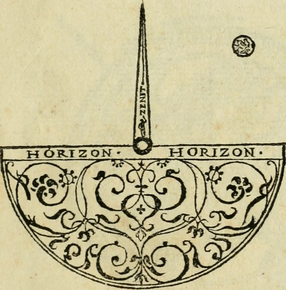 An illustration from Paraphrase de l'astrolabe, contenant Les principes de geometrie. La sphere. L'astrolabe, ou, declaration des choses celestes. Le miroir du monde, ou, exposition des parties de la terre, 1546, leaf 34