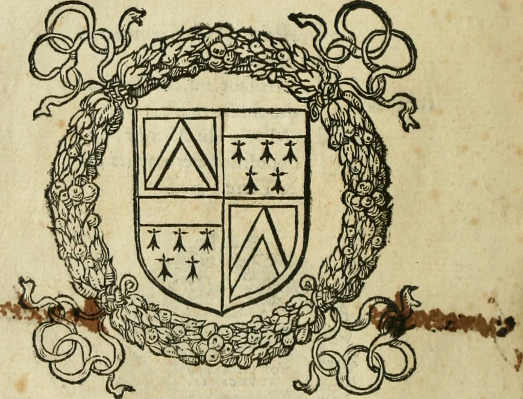 An illustration from Paraphrase de l'astrolabe, contenant Les principes de geometrie. La sphere. L'astrolabe, ou, declaration des choses celestes. Le miroir du monde, ou, exposition des parties de la terre, 1546, leaf 5