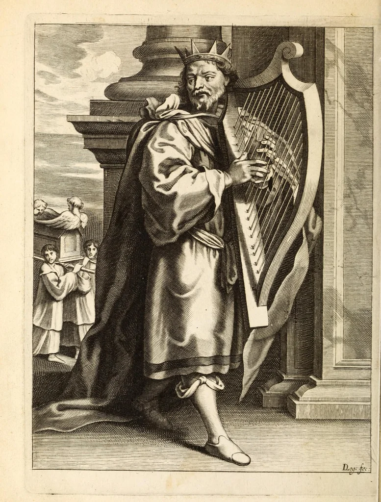 An illustration from A Paraphrase upon the Psalms of David, 1667, leaf 6