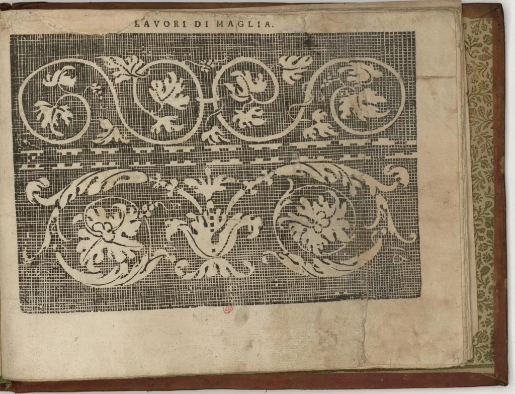 An illustration from Teatro della nobili et virtuose donne dove si rappresentano varii disegni di lavori novamente inventati, et disegnati da Elisabetta Catanea Parasole Romana, 1620, leaf 37