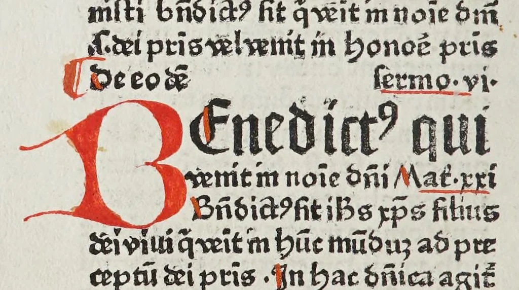 An illustration from Paratus de temp[or]e [con]tine[n]s eua[n]gelio[rum] de tem[por]e expo[sitio]nes: necnon de tem[por]e epistola[rum] sermo[n]es elaboraru[m] opus correctissimu[s] incipit feliciter., leaf 14