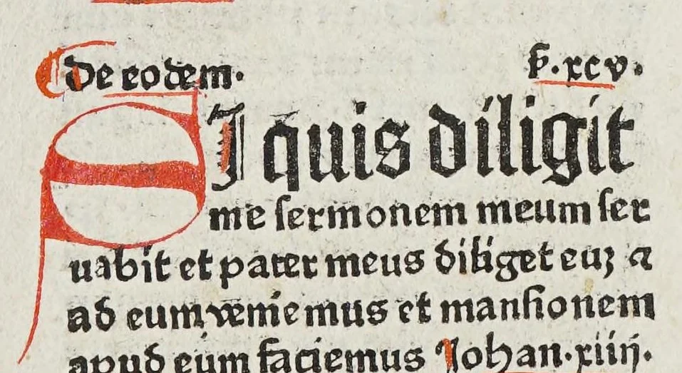 An illustration from Paratus de temp[or]e [con]tine[n]s eua[n]gelio[rum] de tem[por]e expo[sitio]nes: necnon de tem[por]e epistola[rum] sermo[n]es elaboraru[m] opus correctissimu[s] incipit feliciter., leaf 247