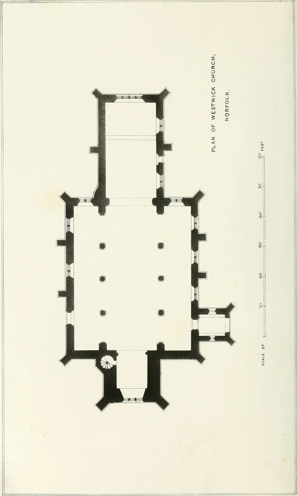 An illustration from Parish churches; being perspective views of English ecclesiastical structures: accompanied by plans drawn to a uniform scale, and letter-press descriptions, 1851, leaf 103