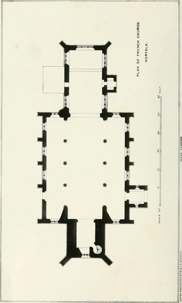 An illustration from Parish churches; being perspective views of English ecclesiastical structures: accompanied by plans drawn to a uniform scale, and letter-press descriptions, 1851, leaf 109