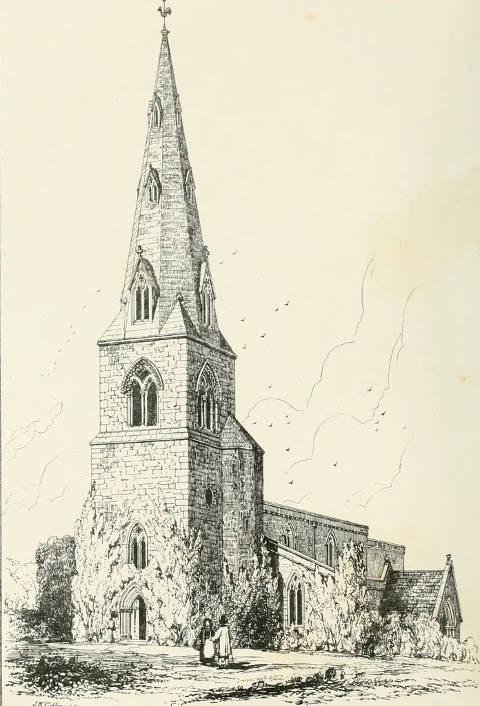An illustration from Parish churches; being perspective views of English ecclesiastical structures: accompanied by plans drawn to a uniform scale, and letter-press descriptions, 1851, leaf 113