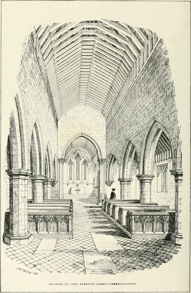 An illustration from Parish churches; being perspective views of English ecclesiastical structures: accompanied by plans drawn to a uniform scale, and letter-press descriptions, 1851, leaf 121