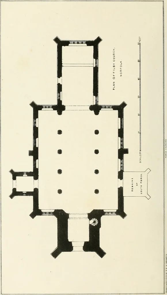 An illustration from Parish churches; being perspective views of English ecclesiastical structures: accompanied by plans drawn to a uniform scale, and letter-press descriptions, 1851, leaf 139