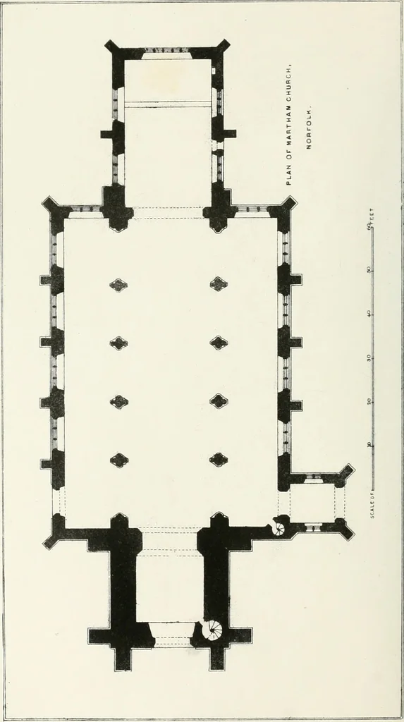 An illustration from Parish churches; being perspective views of English ecclesiastical structures: accompanied by plans drawn to a uniform scale, and letter-press descriptions, 1851, leaf 145