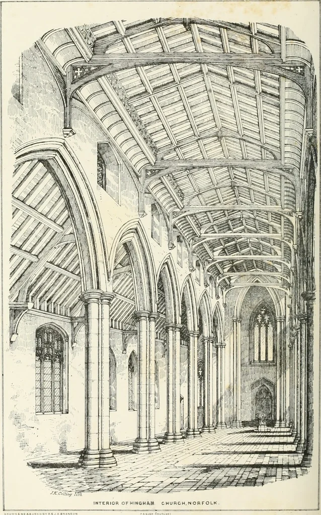 An illustration from Parish churches; being perspective views of English ecclesiastical structures: accompanied by plans drawn to a uniform scale, and letter-press descriptions, 1851, leaf 151