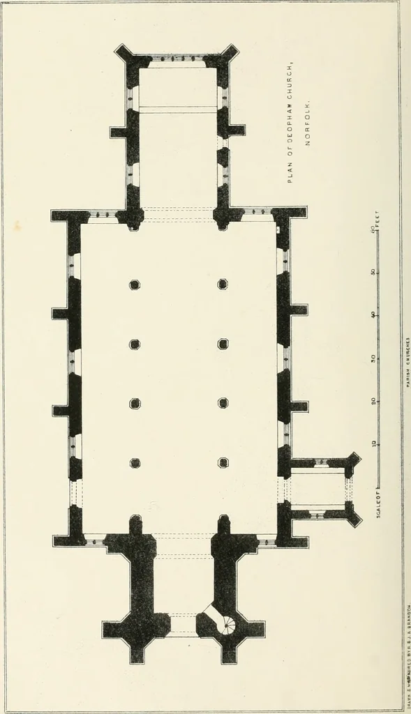 An illustration from Parish churches; being perspective views of English ecclesiastical structures: accompanied by plans drawn to a uniform scale, and letter-press descriptions, 1851, leaf 159