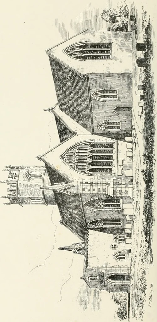 An illustration from Parish churches; being perspective views of English ecclesiastical structures: accompanied by plans drawn to a uniform scale, and letter-press descriptions, 1851, leaf 163
