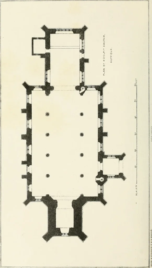 An illustration from Parish churches; being perspective views of English ecclesiastical structures: accompanied by plans drawn to a uniform scale, and letter-press descriptions, 1851, leaf 177