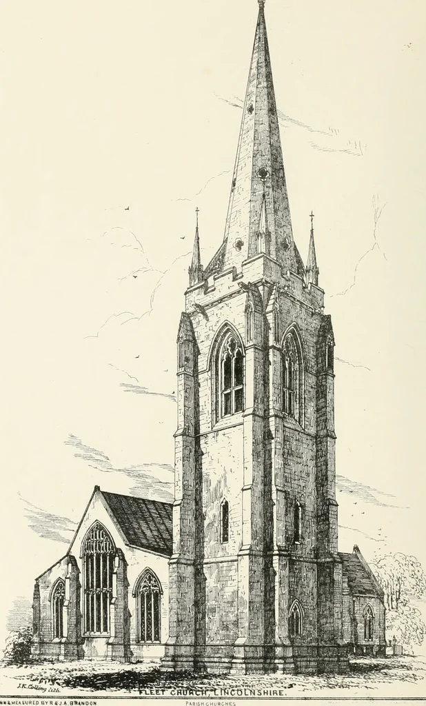 An illustration from Parish churches; being perspective views of English ecclesiastical structures: accompanied by plans drawn to a uniform scale, and letter-press descriptions, 1851, leaf 181