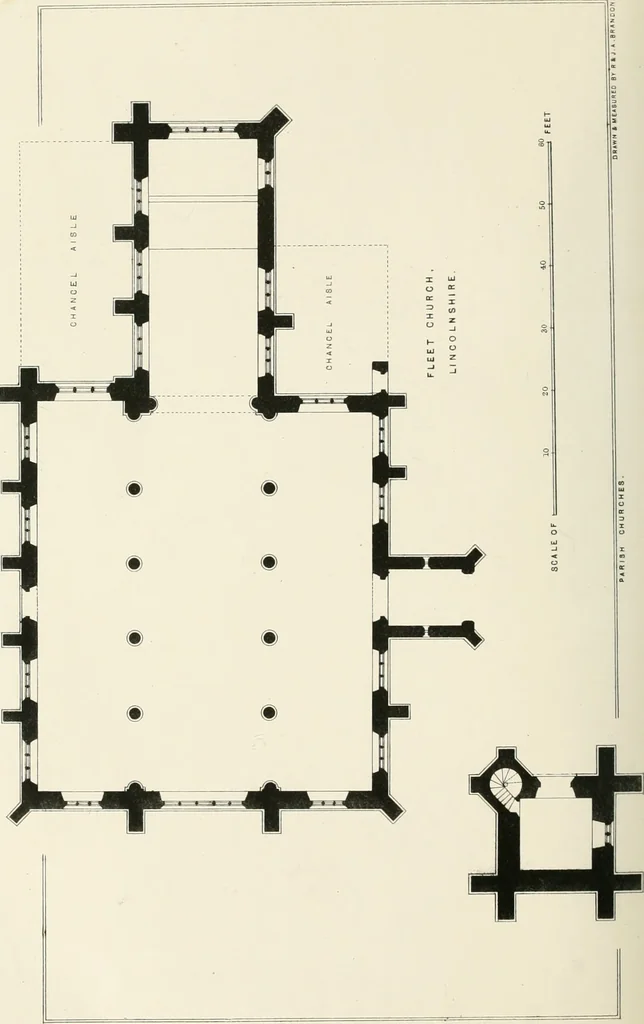 An illustration from Parish churches; being perspective views of English ecclesiastical structures: accompanied by plans drawn to a uniform scale, and letter-press descriptions, 1851, leaf 183