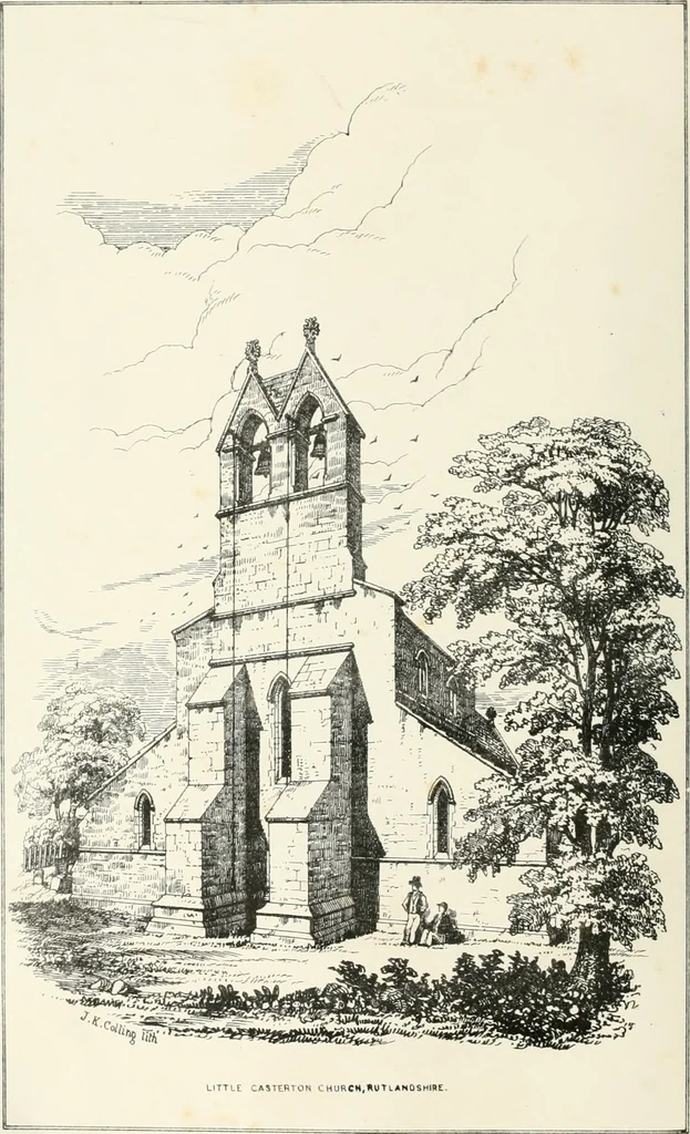 An illustration from Parish churches; being perspective views of English ecclesiastical structures: accompanied by plans drawn to a uniform scale, and letter-press descriptions, 1851, leaf 19