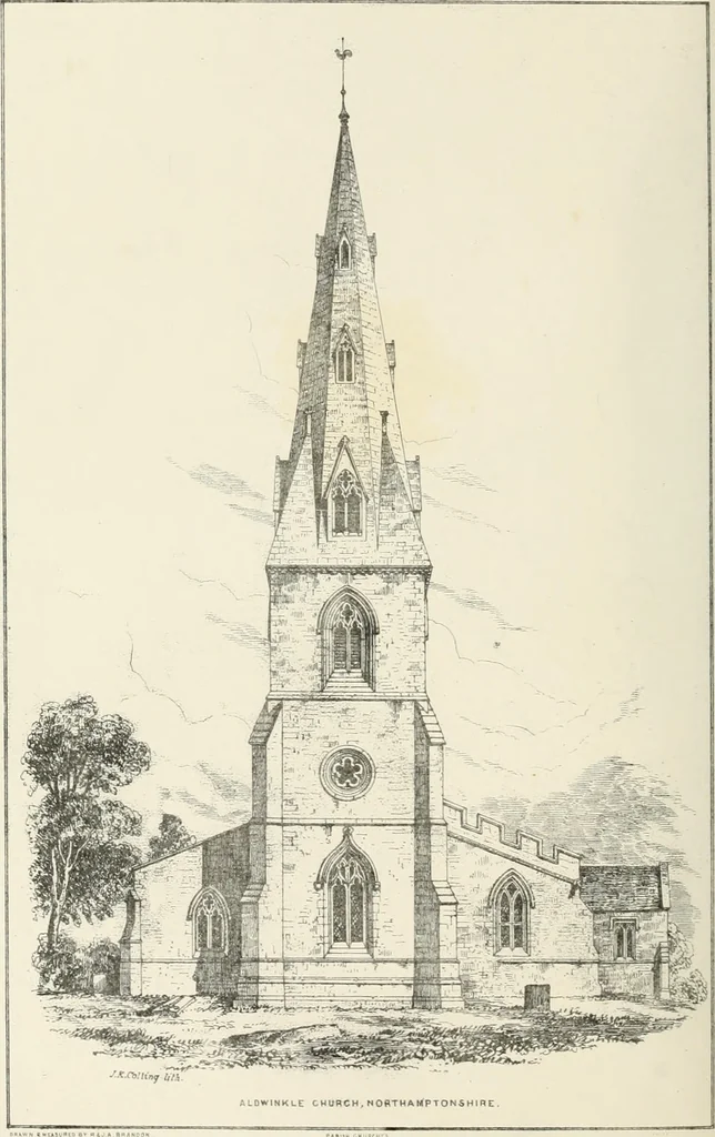 An illustration from Parish churches; being perspective views of English ecclesiastical structures: accompanied by plans drawn to a uniform scale, and letter-press descriptions, 1851, leaf 205