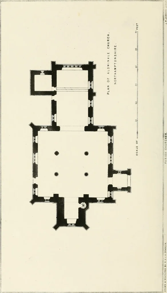 An illustration from Parish churches; being perspective views of English ecclesiastical structures: accompanied by plans drawn to a uniform scale, and letter-press descriptions, 1851, leaf 207