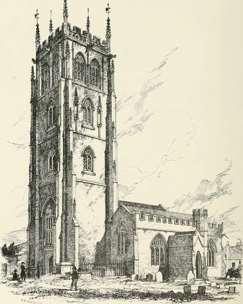 An illustration from Parish churches; being perspective views of English ecclesiastical structures: accompanied by plans drawn to a uniform scale, and letter-press descriptions, 1851, leaf 211