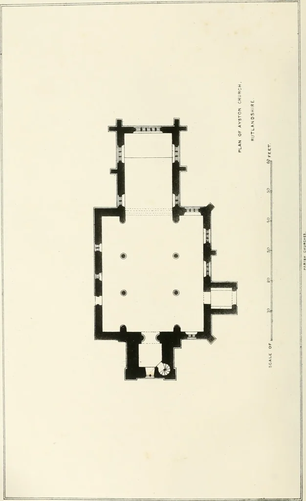 An illustration from Parish churches; being perspective views of English ecclesiastical structures: accompanied by plans drawn to a uniform scale, and letter-press descriptions, 1851, leaf 27