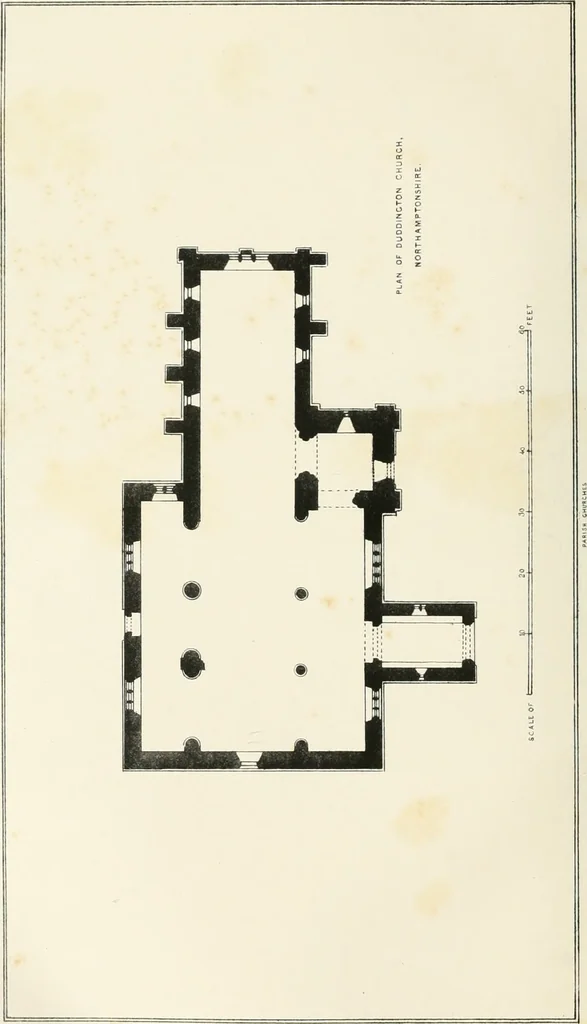 An illustration from Parish churches; being perspective views of English ecclesiastical structures: accompanied by plans drawn to a uniform scale, and letter-press descriptions, 1851, leaf 33