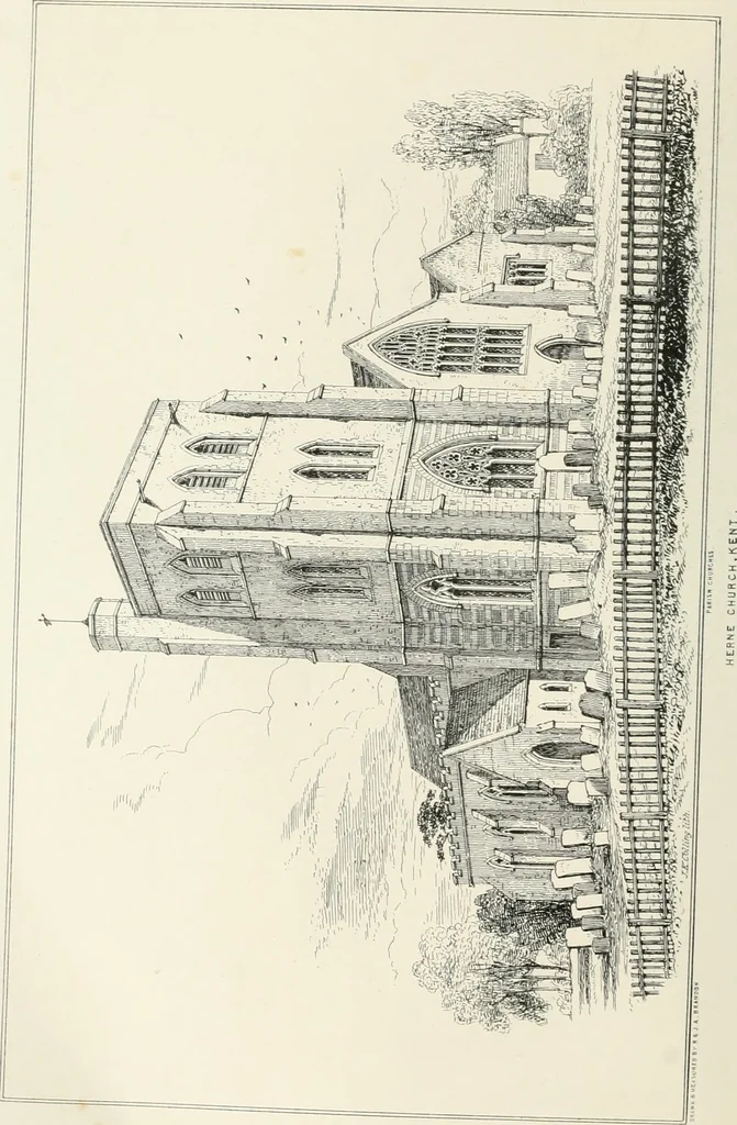 An illustration from Parish churches; being perspective views of English ecclesiastical structures: accompanied by plans drawn to a uniform scale, and letter-press descriptions, 1851, leaf 39