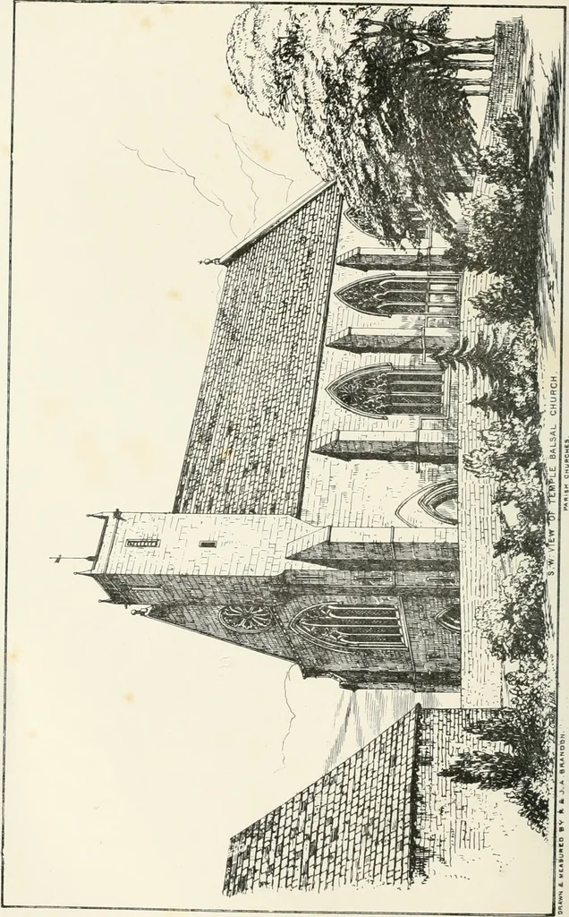 An illustration from Parish churches; being perspective views of English ecclesiastical structures: accompanied by plans drawn to a uniform scale, and letter-press descriptions, 1851, leaf 65
