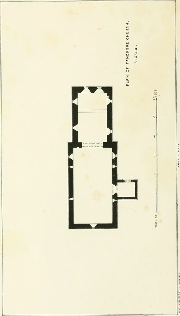 An illustration from Parish churches; being perspective views of English ecclesiastical structures: accompanied by plans drawn to a uniform scale, and letter-press descriptions, 1851, leaf 101