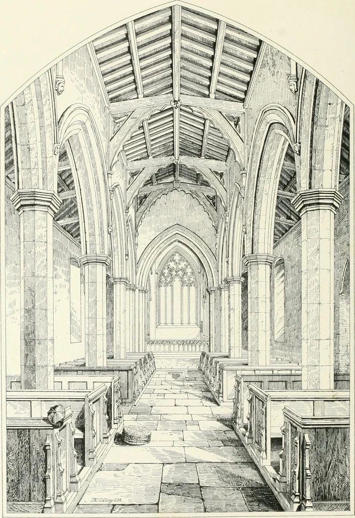 An illustration from Parish churches; being perspective views of English ecclesiastical structures: accompanied by plans drawn to a uniform scale, and letter-press descriptions, 1851, leaf 113