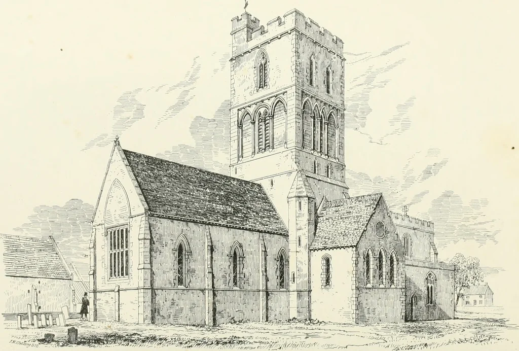 An illustration from Parish churches; being perspective views of English ecclesiastical structures: accompanied by plans drawn to a uniform scale, and letter-press descriptions, 1851, leaf 119