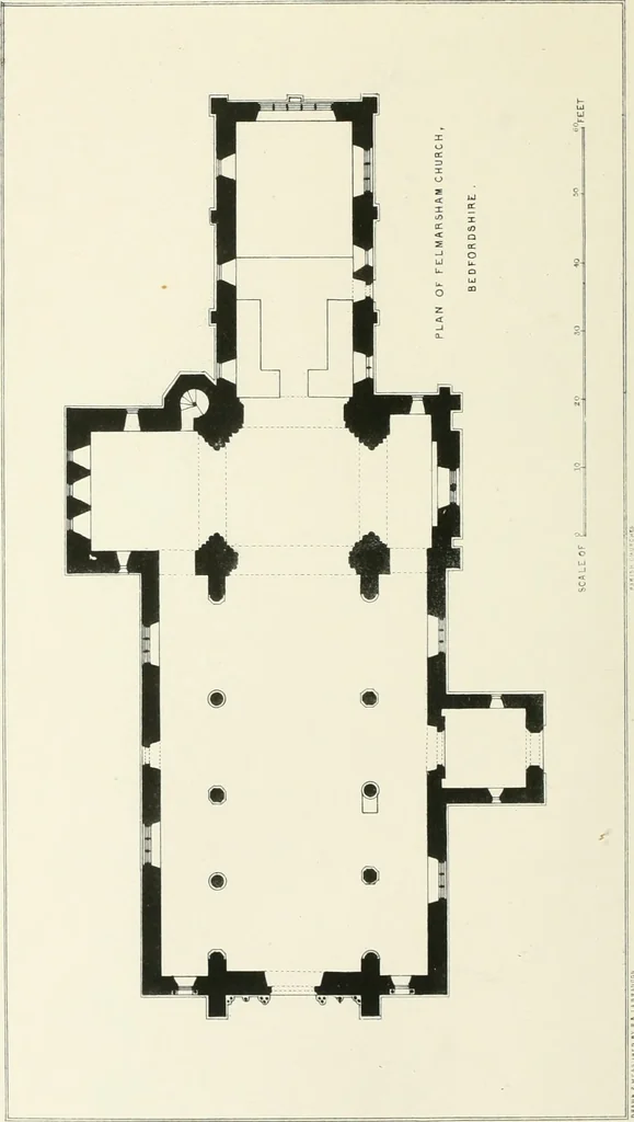 An illustration from Parish churches; being perspective views of English ecclesiastical structures: accompanied by plans drawn to a uniform scale, and letter-press descriptions, 1851, leaf 125