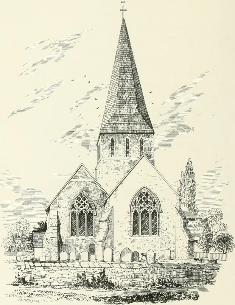 An illustration from Parish churches; being perspective views of English ecclesiastical structures: accompanied by plans drawn to a uniform scale, and letter-press descriptions, 1851, leaf 129